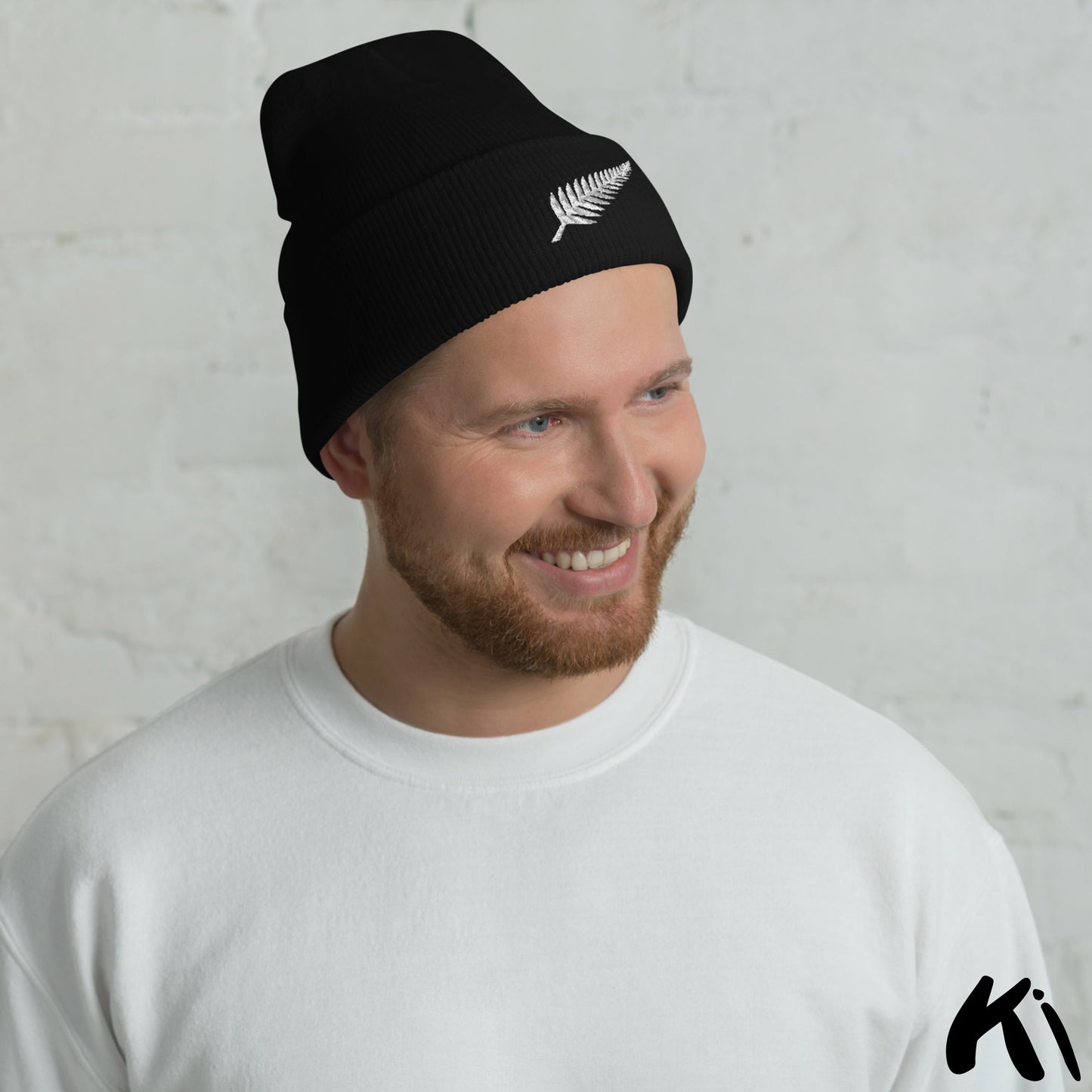 SILVER FERN Embroidered Beanie