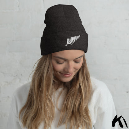SILVER FERN Embroidered Beanie