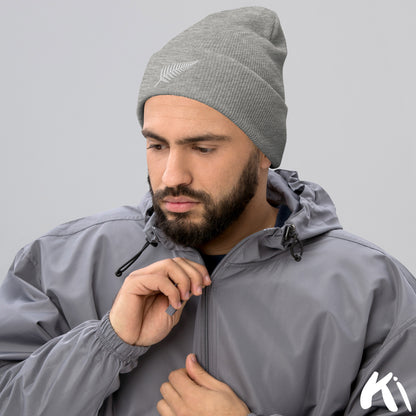SILVER FERN Embroidered Beanie