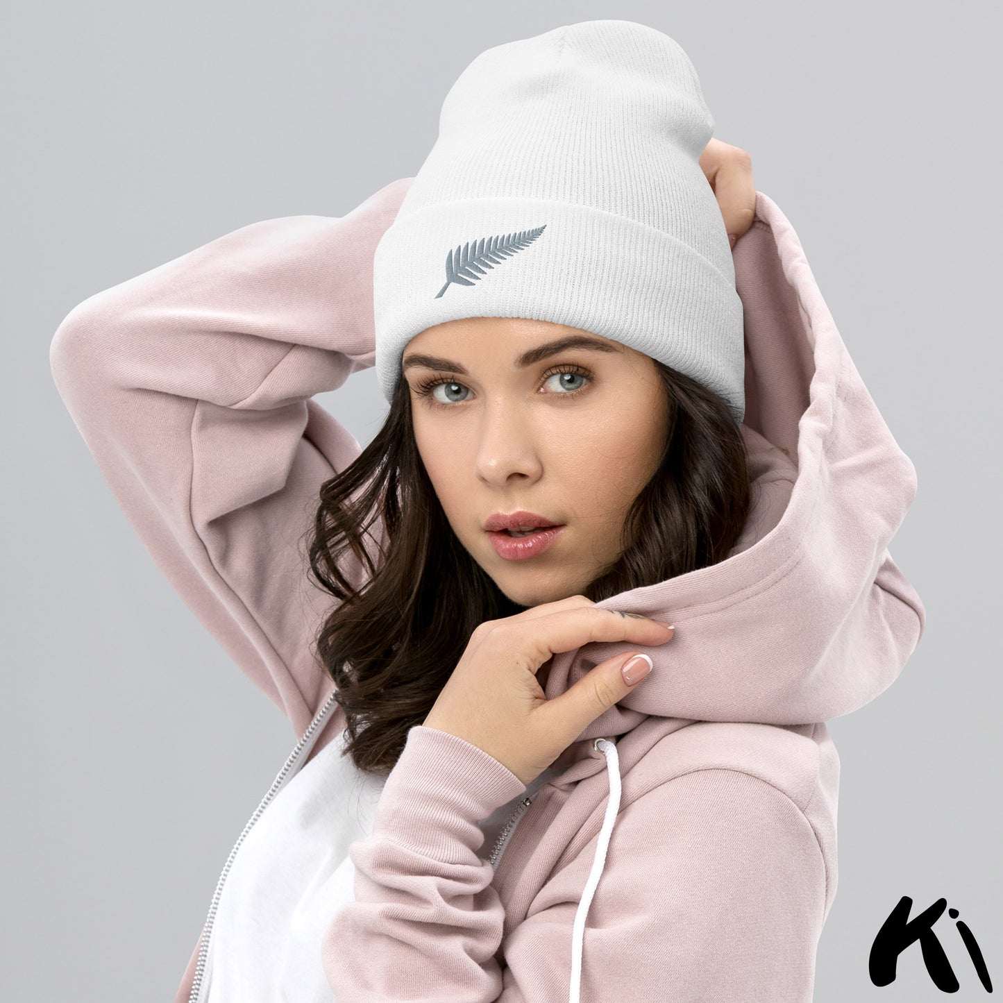 SILVER FERN Embroidered Beanie