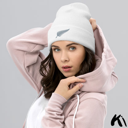 SILVER FERN Embroidered Beanie