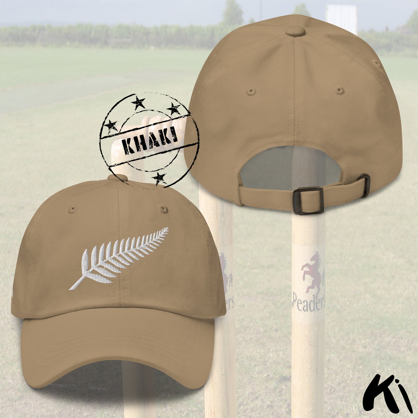 SILVER FERN Retro Embroidered Cricket Dad Hat