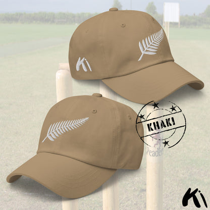 SILVER FERN Retro Embroidered Cricket Dad Hat