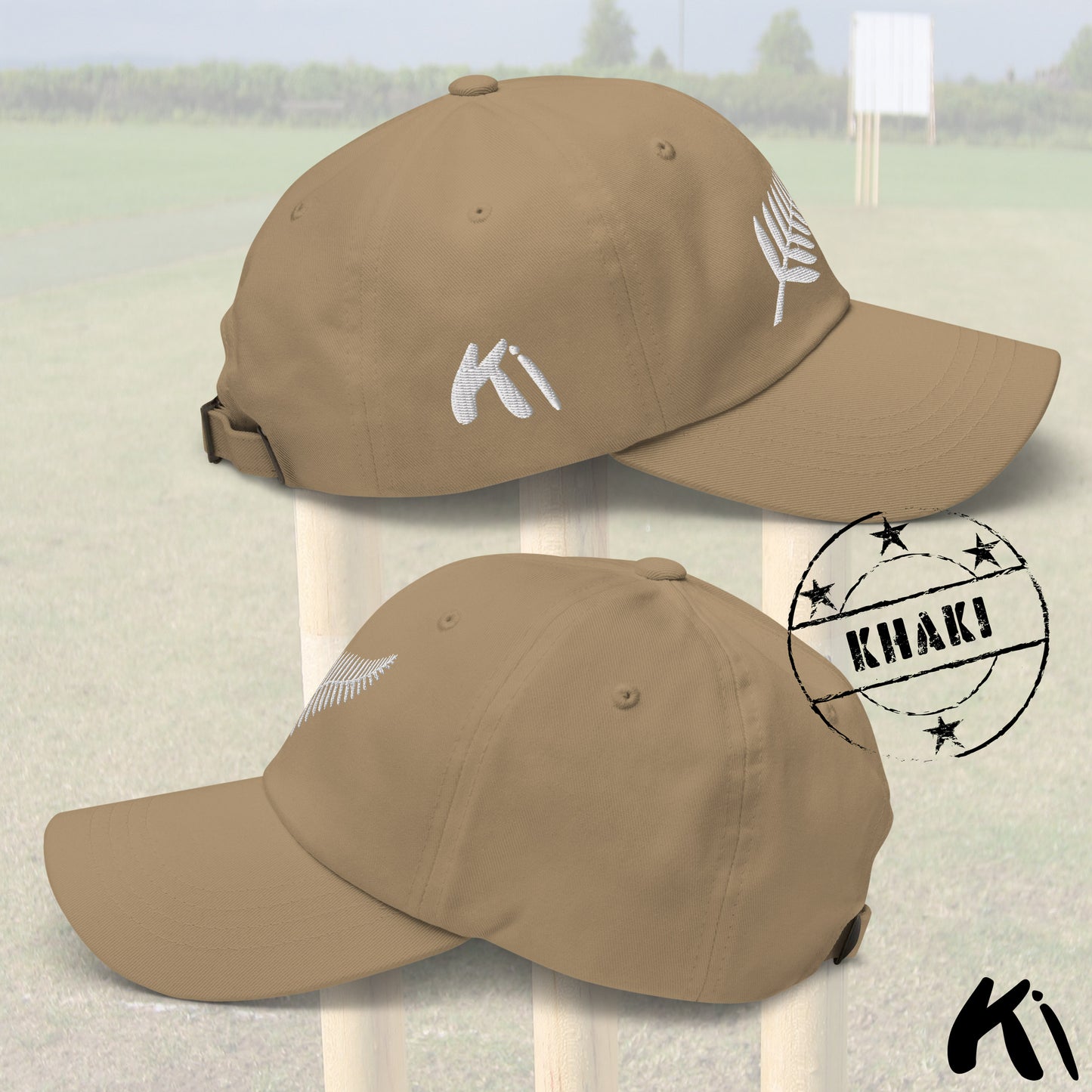 SILVER FERN Retro Embroidered Cricket Dad Hat