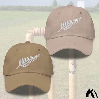 SILVER FERN Retro Embroidered Cricket Dad Hat