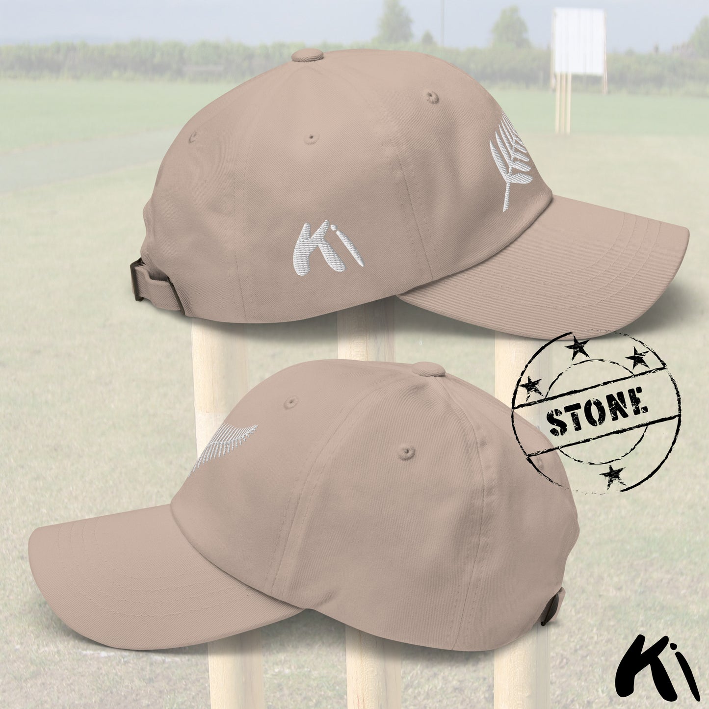 SILVER FERN Retro Embroidered Cricket Dad Hat