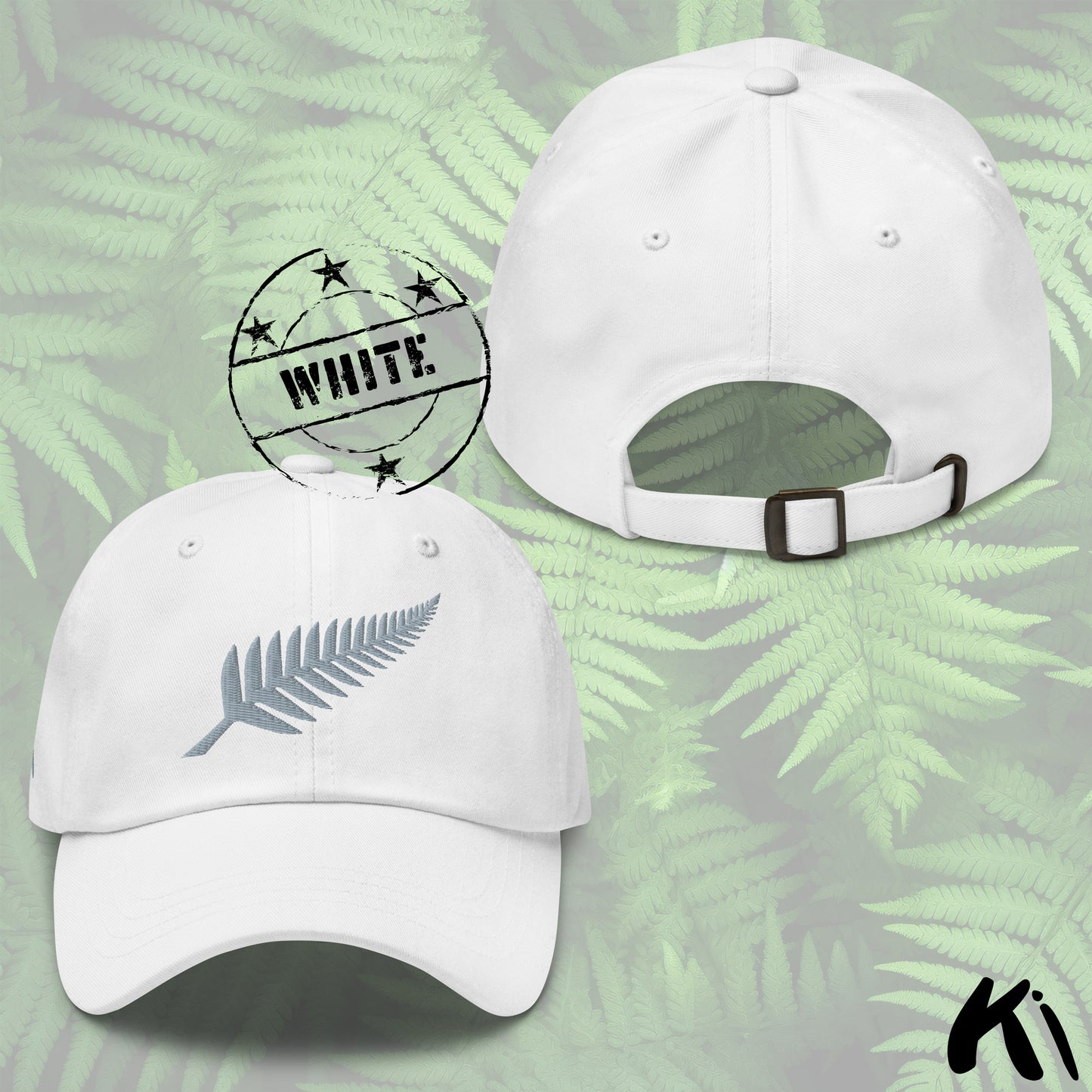 SILVER FERN Embroidered Dad Hat