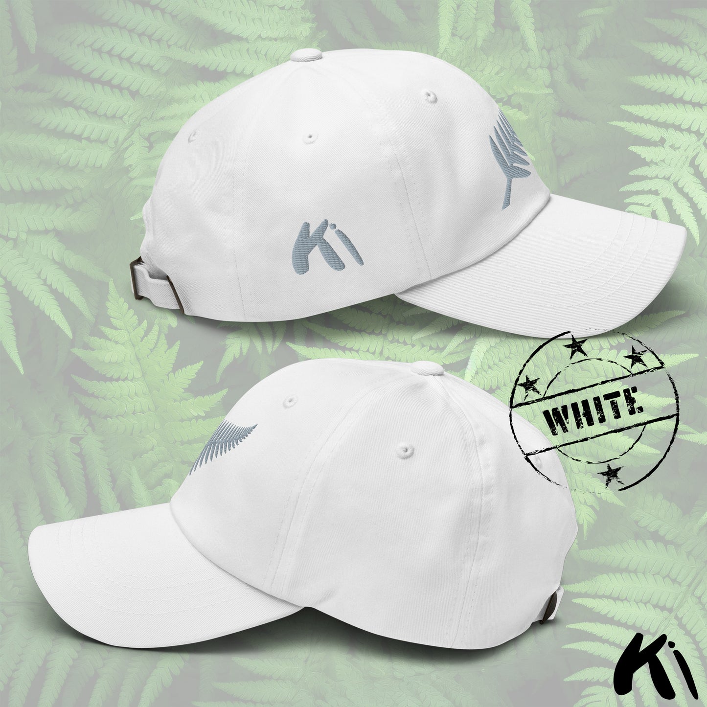 SILVER FERN Embroidered Dad Hat