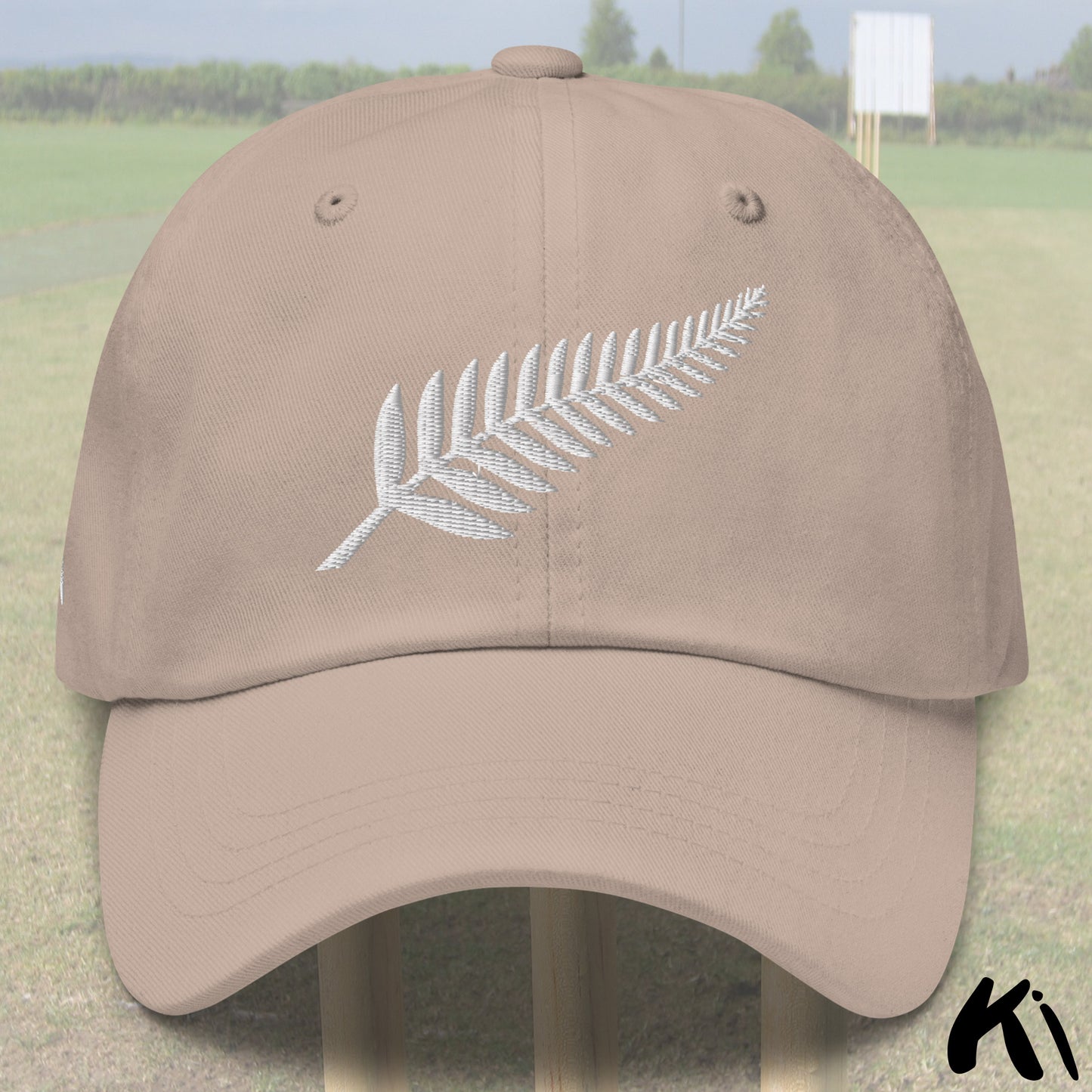 SILVER FERN Retro Embroidered Cricket Dad Hat