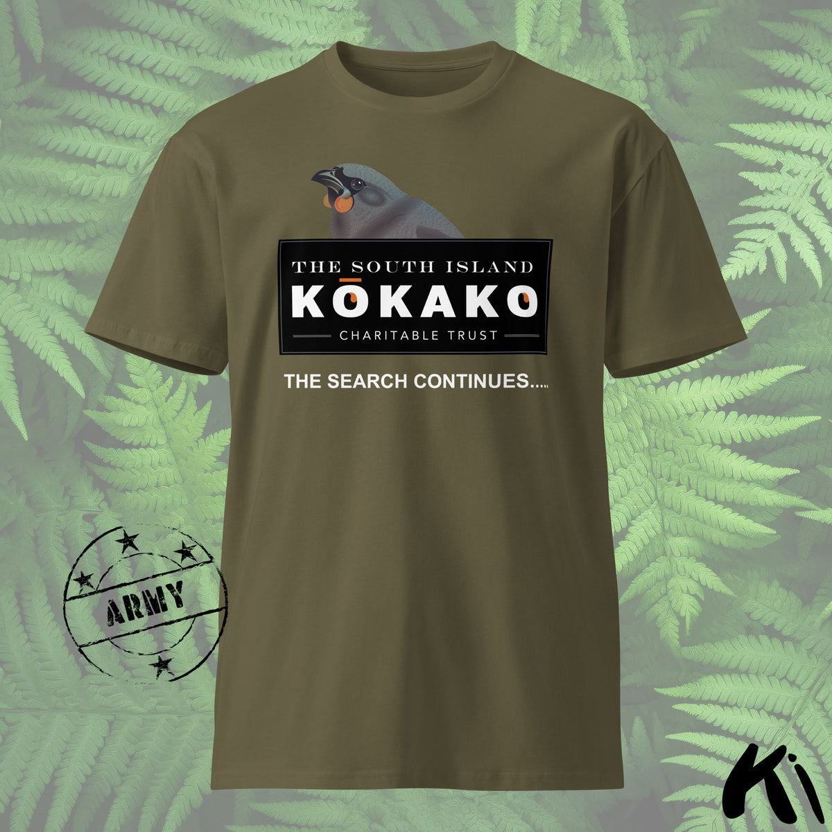 SOUTH ISLAND KŌKAKO Charitable Trust MID-WEIGHT Shirt - Dark Colours