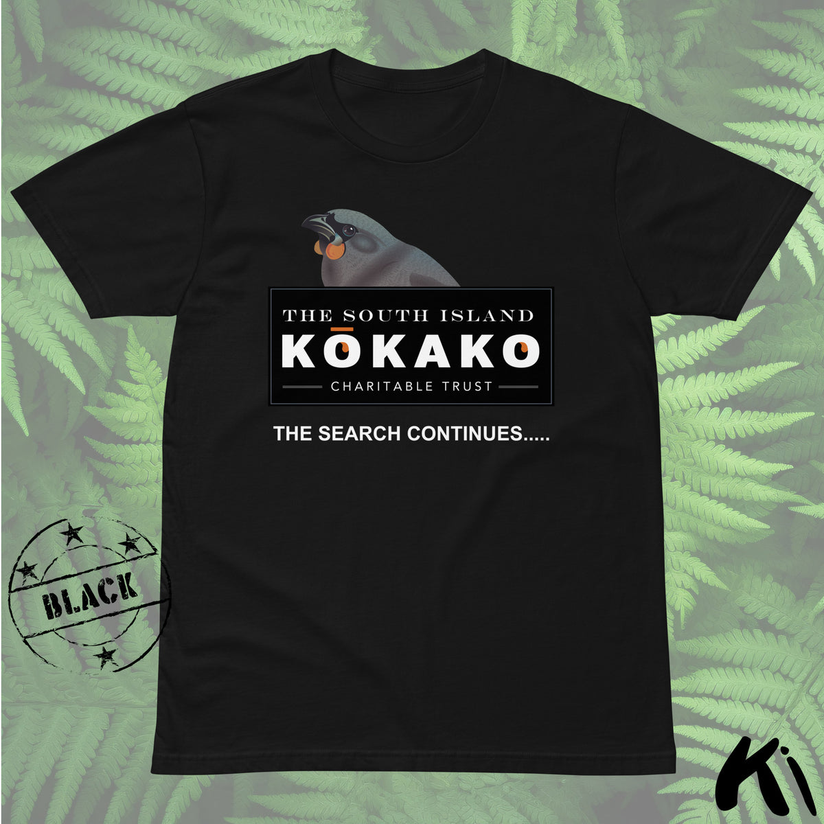 SOUTH ISLAND KŌKAKO Charitable Trust MID-WEIGHT Shirt - Dark Colours