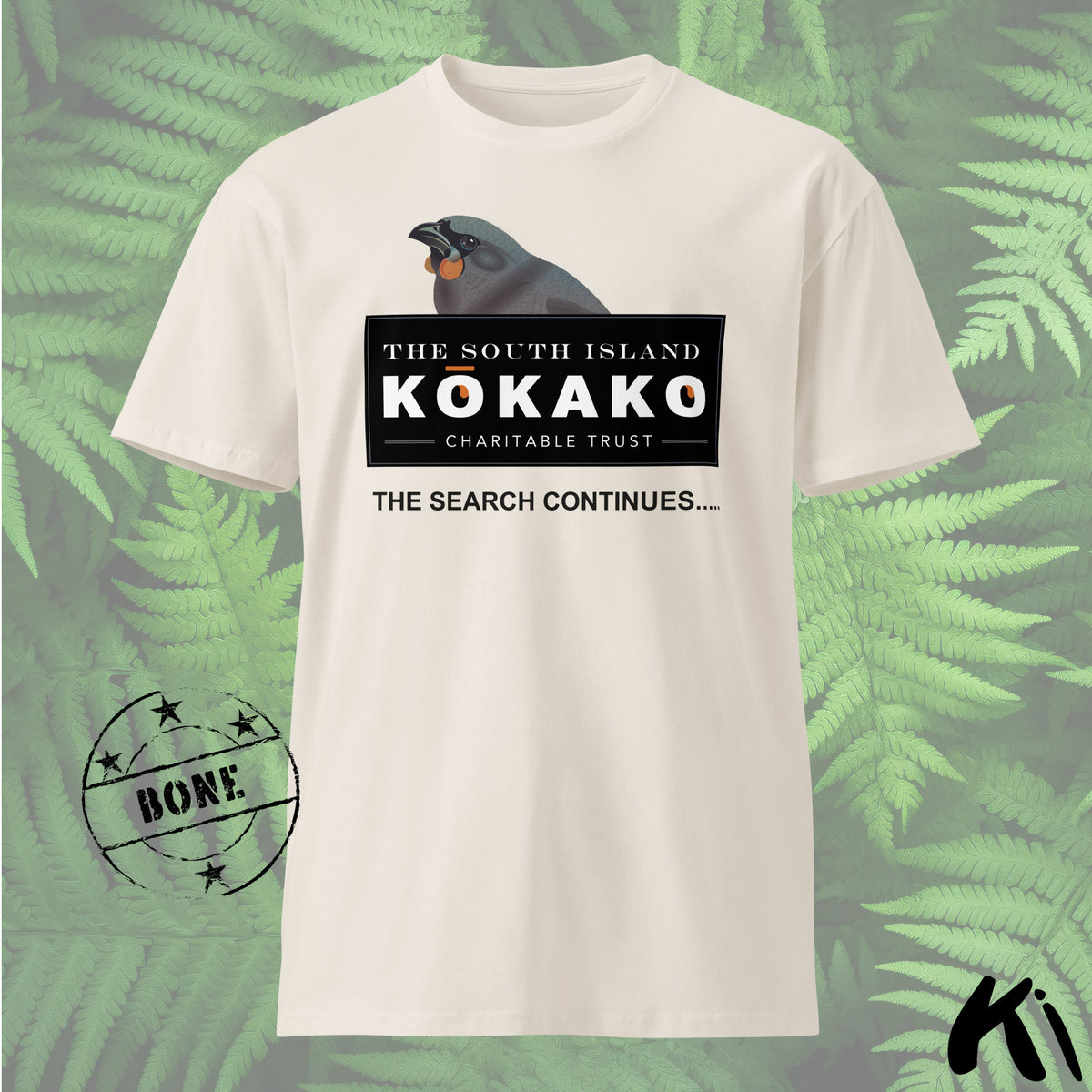 SOUTH ISLAND KŌKAKO Charitable Trust MID-WEIGHT Shirt - Light Colours