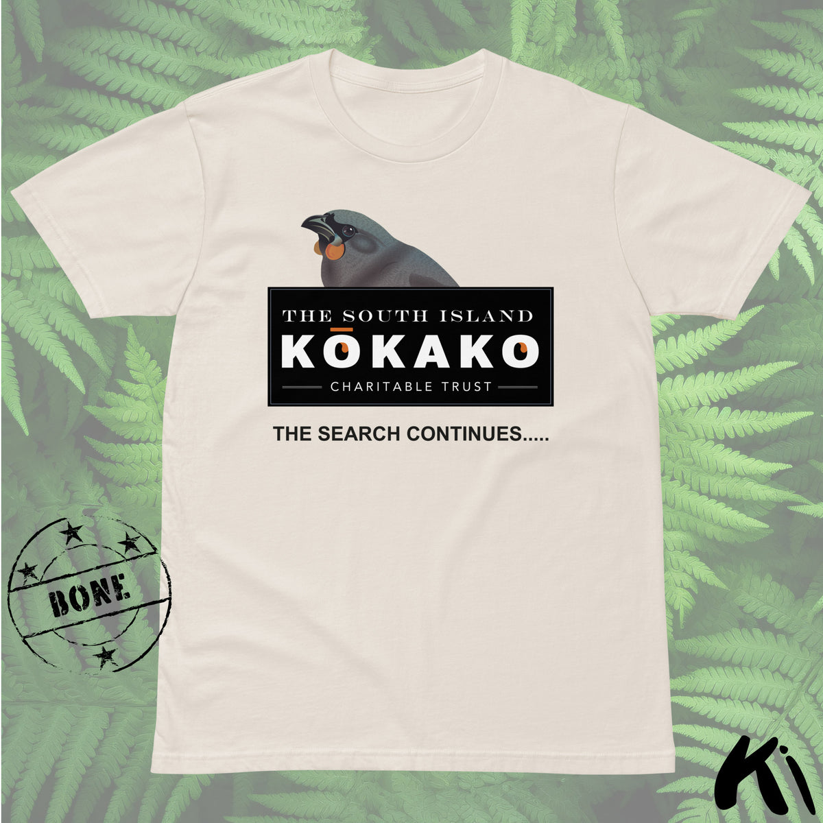 SOUTH ISLAND KŌKAKO Charitable Trust MID-WEIGHT Shirt - Light Colours