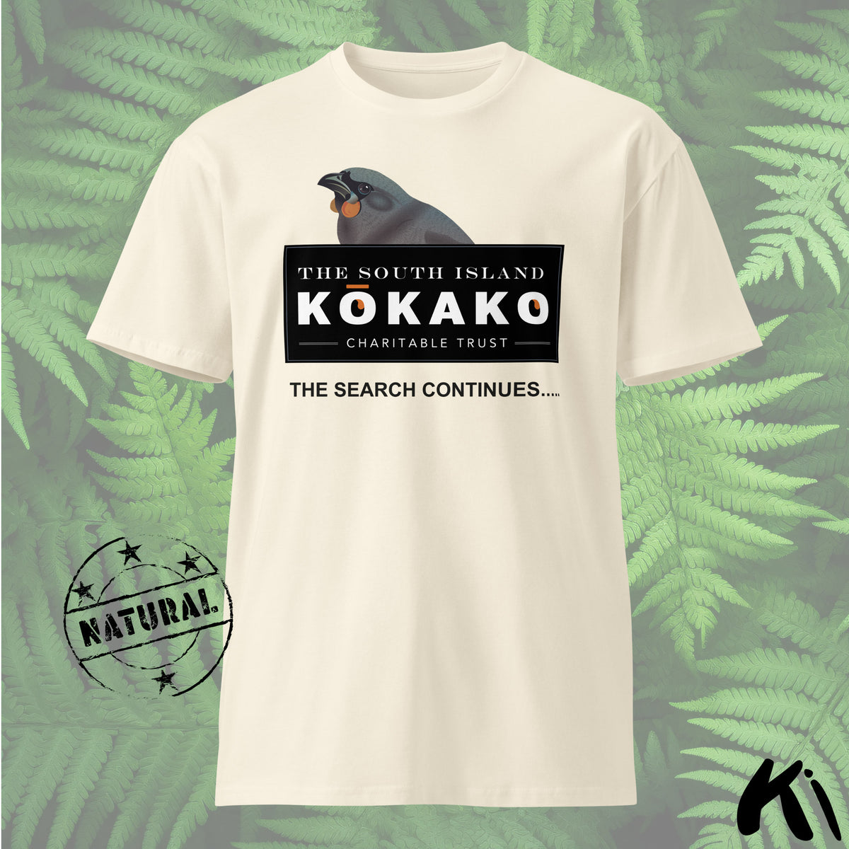 SOUTH ISLAND KŌKAKO Charitable Trust MID-WEIGHT Shirt - Light Colours