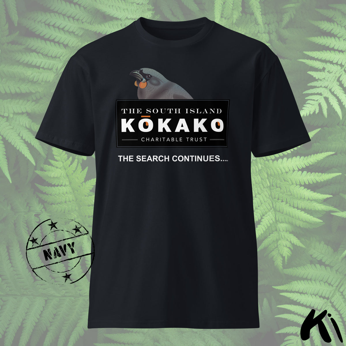 SOUTH ISLAND KŌKAKO Charitable Trust MID-WEIGHT Shirt - Dark Colours
