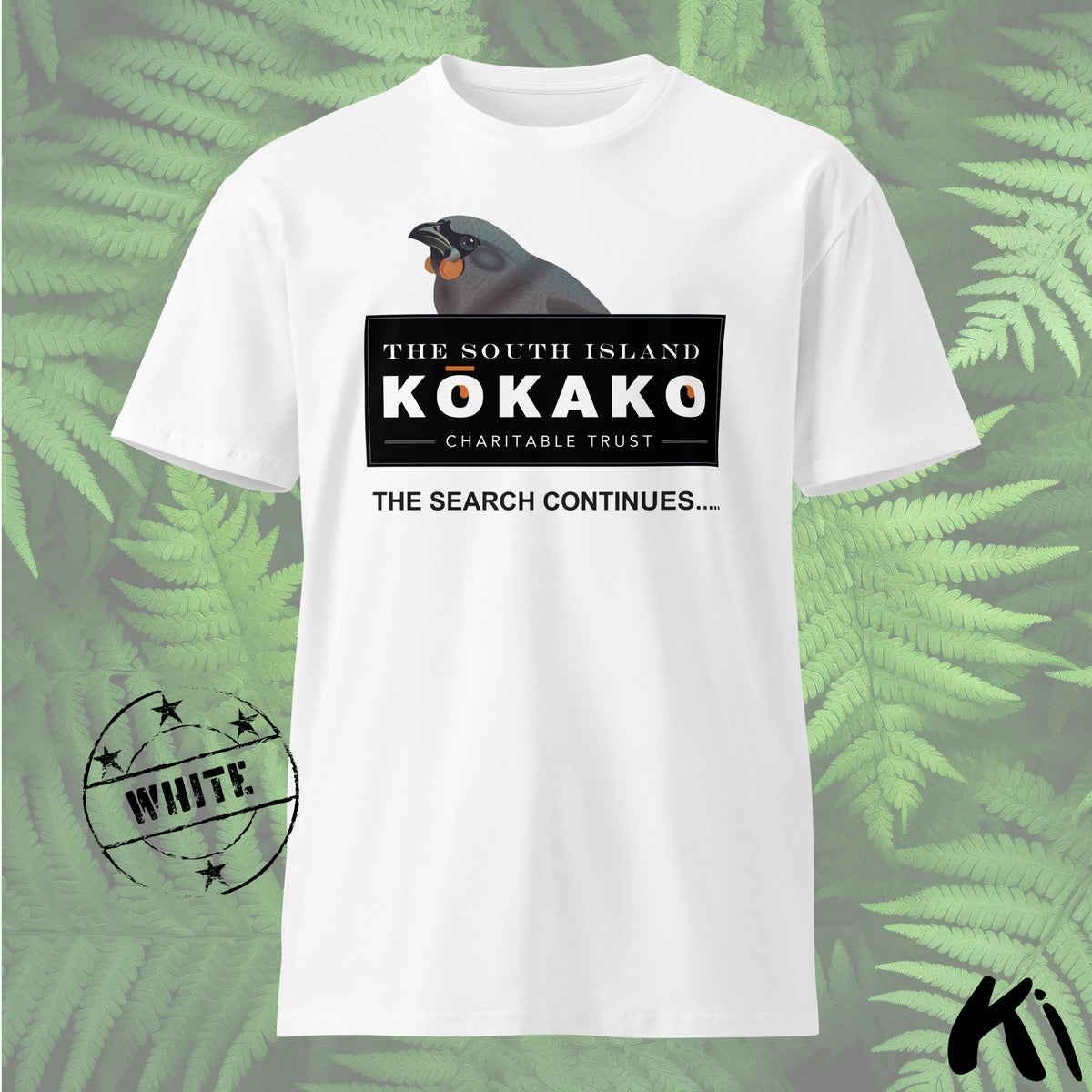 SOUTH ISLAND KŌKAKO Charitable Trust MID-WEIGHT Shirt - Light Colours