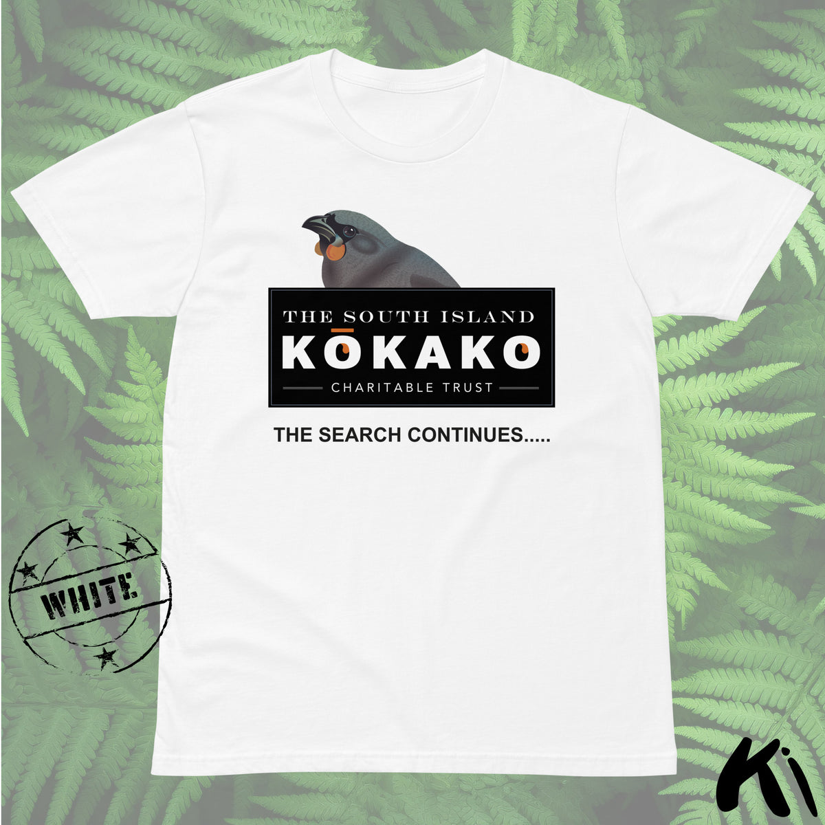 SOUTH ISLAND KŌKAKO Charitable Trust MID-WEIGHT Shirt - Light Colours