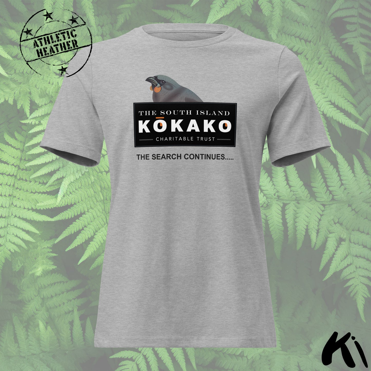 SOUTH ISLAND KŌKAKO Charitable Trust Women's Relaxed T-Shirt- Light Colours