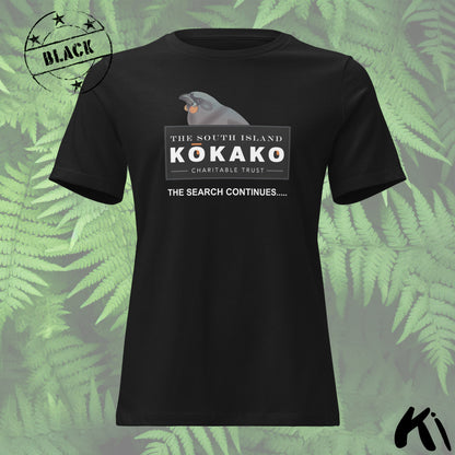 SOUTH ISLAND KŌKAKO Charitable Trust Women's Relaxed T-Shirt- Dark Colours