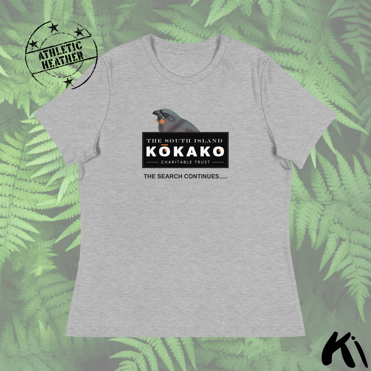 SOUTH ISLAND KŌKAKO Charitable Trust Women's Relaxed T-Shirt- Light Colours