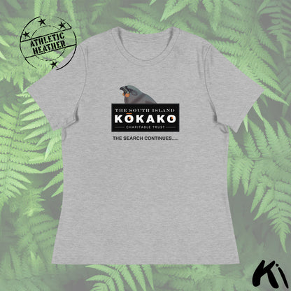 SOUTH ISLAND KŌKAKO Charitable Trust Women's Relaxed T-Shirt- Light Colours