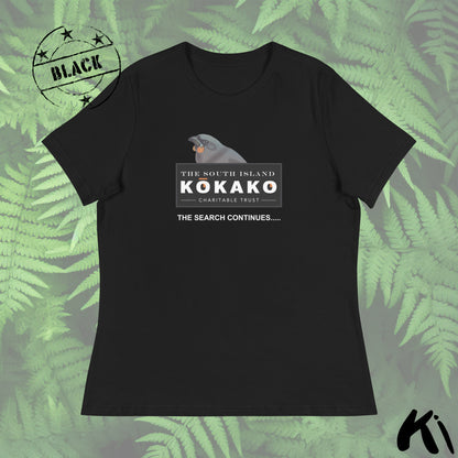 SOUTH ISLAND KŌKAKO Charitable Trust Women's Relaxed T-Shirt- Dark Colours