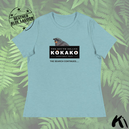 SOUTH ISLAND KŌKAKO Charitable Trust Women's Relaxed T-Shirt- Light Colours