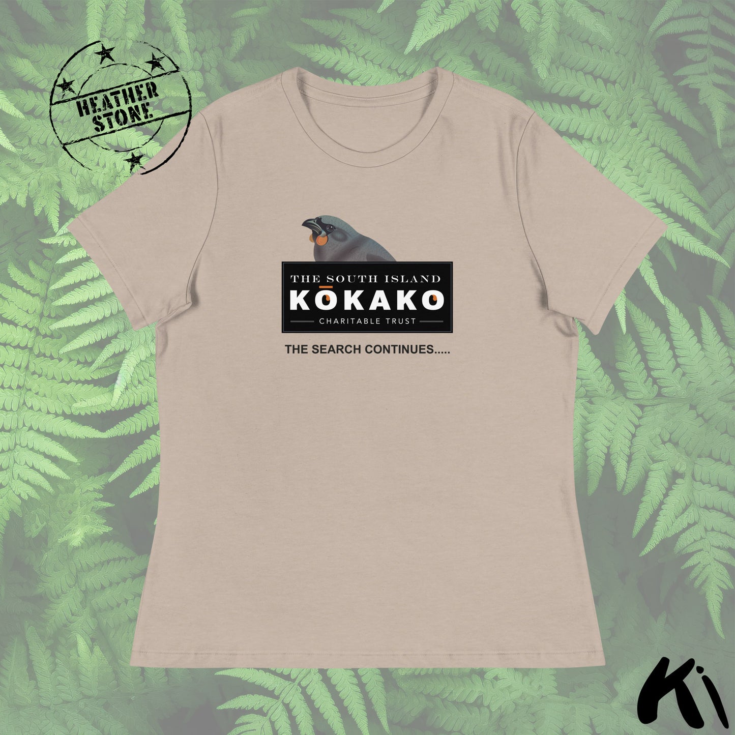 SOUTH ISLAND KŌKAKO Charitable Trust Women's Relaxed T-Shirt- Light Colours