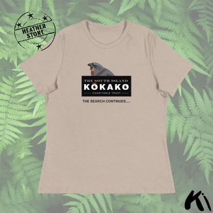 SOUTH ISLAND KŌKAKO Charitable Trust Women's Relaxed T-Shirt- Light Colours