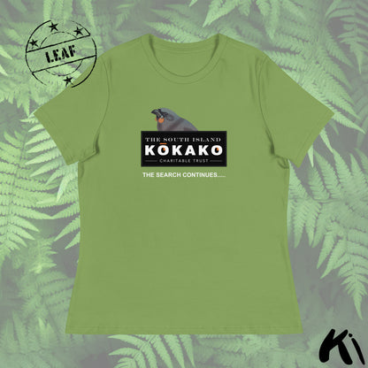 SOUTH ISLAND KŌKAKO Charitable Trust Women's Relaxed T-Shirt- Dark Colours