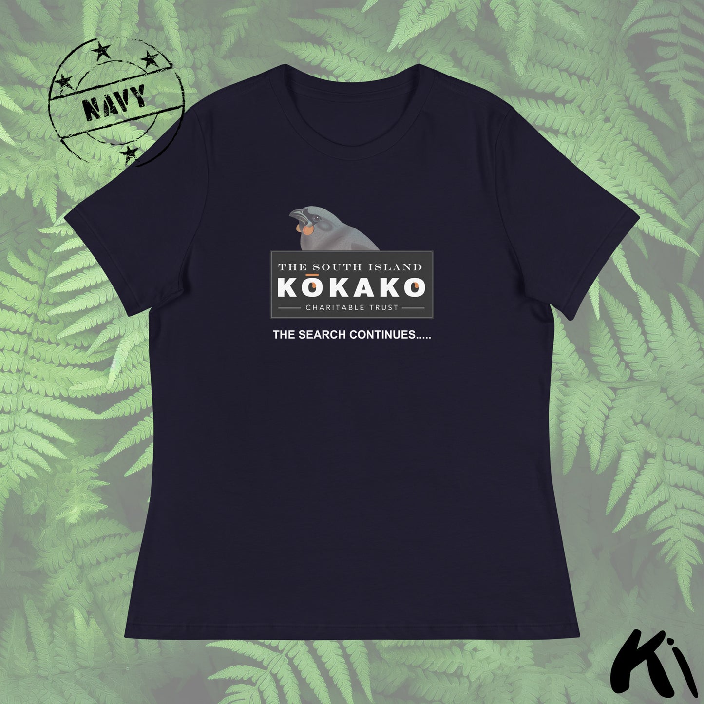 SOUTH ISLAND KŌKAKO Charitable Trust Women's Relaxed T-Shirt- Dark Colours