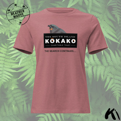 SOUTH ISLAND KŌKAKO Charitable Trust Women's Relaxed T-Shirt- Light Colours