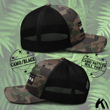 SOUTH ISLAND KŌKAKO Charitable Trust Camouflage Trucker Hat