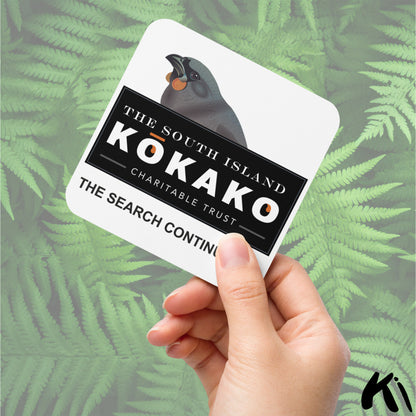 SOUTH ISLAND KŌKAKO Charitable Trust Cork-back Coaster
