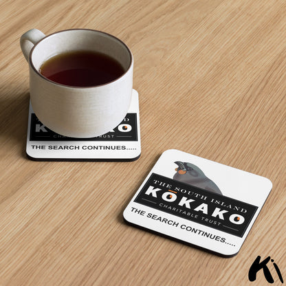 SOUTH ISLAND KŌKAKO Charitable Trust Cork-back Coaster