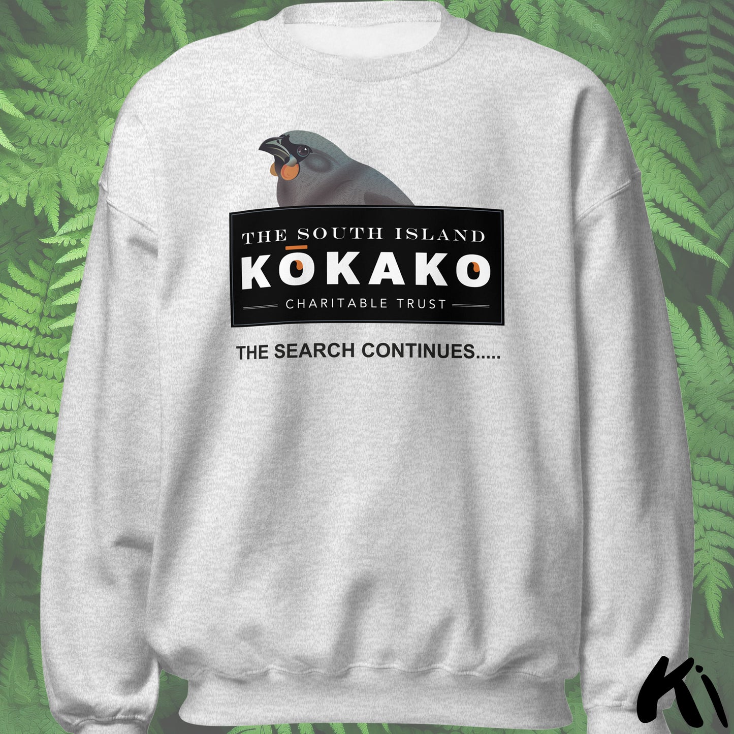 SOUTH ISLAND KŌKAKO Charitable Trust Sweatshirt - Official Fundraiser, Lighter Colours