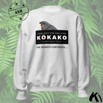 SOUTH ISLAND KŌKAKO Charitable Trust Sweatshirt - Official Fundraiser, Lighter Colours