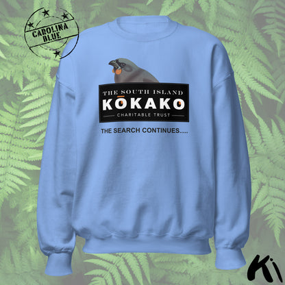 SOUTH ISLAND KŌKAKO Charitable Trust Sweatshirt - Official Fundraiser, Lighter Colours