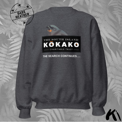 SOUTH ISLAND KŌKAKO Charitable Trust Sweatshirt - Official Fundraiser, Dark Colours