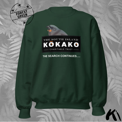 SOUTH ISLAND KŌKAKO Charitable Trust Sweatshirt - Official Fundraiser, Dark Colours