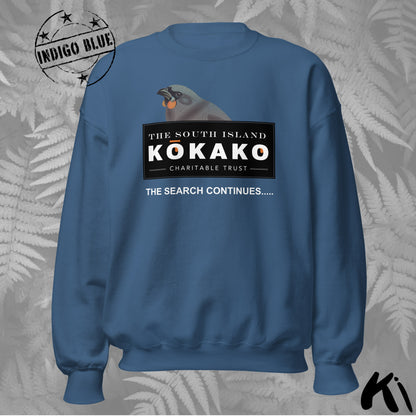 SOUTH ISLAND KŌKAKO Charitable Trust Sweatshirt - Official Fundraiser, Dark Colours
