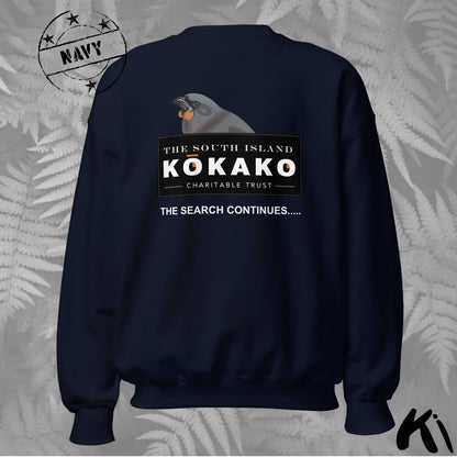 SOUTH ISLAND KŌKAKO Charitable Trust Sweatshirt - Official Fundraiser, Dark Colours