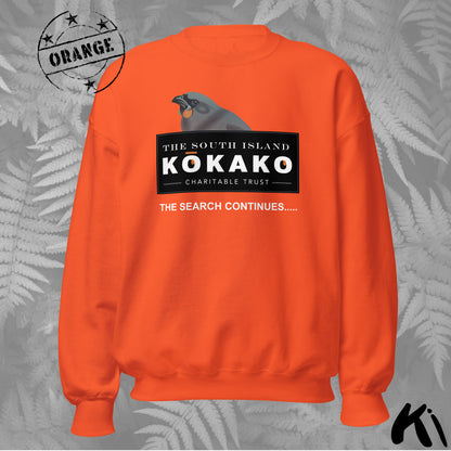 SOUTH ISLAND KŌKAKO Charitable Trust Sweatshirt - Official Fundraiser, Dark Colours