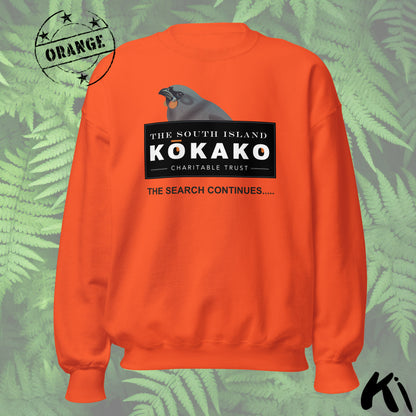 SOUTH ISLAND KŌKAKO Charitable Trust Sweatshirt - Official Fundraiser, Lighter Colours
