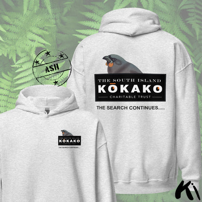 SOUTH ISLAND KŌKAKO Charitable Trust Unisex Hoodie FRONT & BACK Print