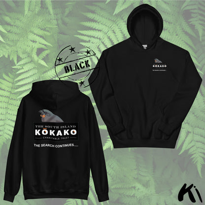 SOUTH ISLAND KŌKAKO Charitable Trust Unisex Hoodie FRONT & BACK Print