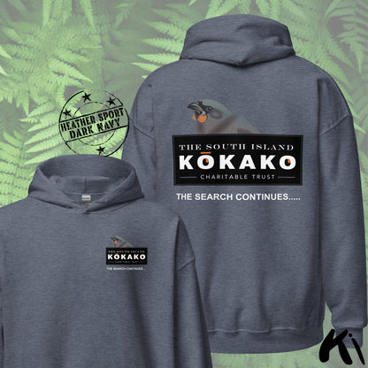 SOUTH ISLAND KŌKAKO Charitable Trust Unisex Hoodie FRONT & BACK Print