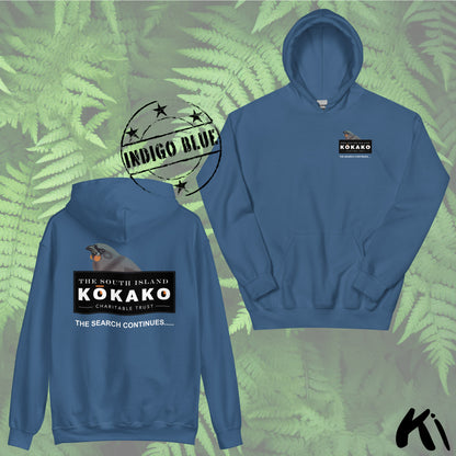 SOUTH ISLAND KŌKAKO Charitable Trust Unisex Hoodie FRONT & BACK Print