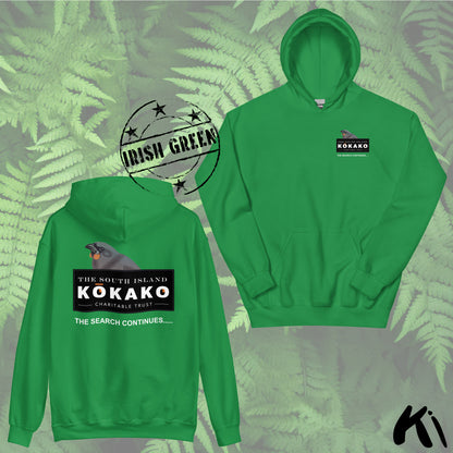 SOUTH ISLAND KŌKAKO Charitable Trust Unisex Hoodie FRONT & BACK Print