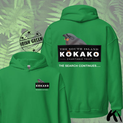 SOUTH ISLAND KŌKAKO Charitable Trust Unisex Hoodie FRONT & BACK Print